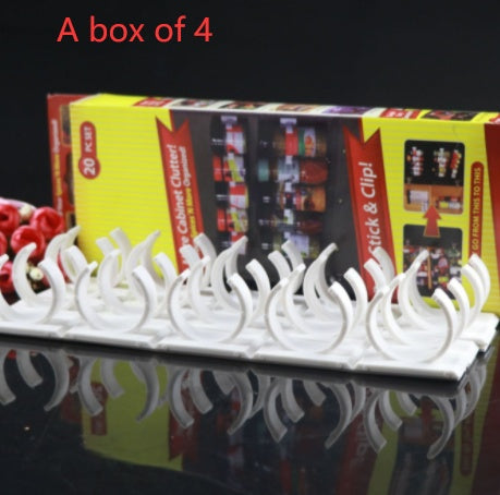 Clip N Store Estante de almacenamiento Estante para especias Suministros de cocina Aparatos Soportes para botellas
