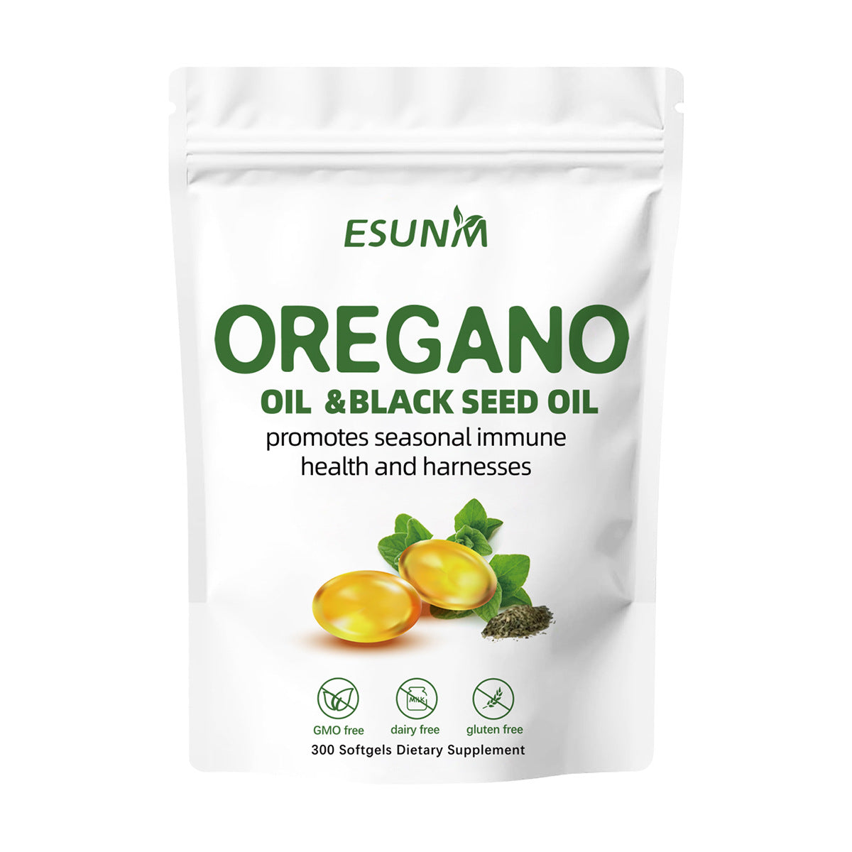 Cápsulas blandas de aceite de orégano, 300 comprimidos