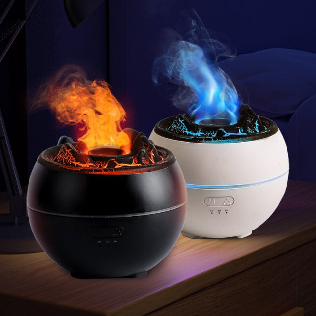 Difusor de Aroma de Llama, Humidificador de Aromaterapia de Escritorio para el Hogar