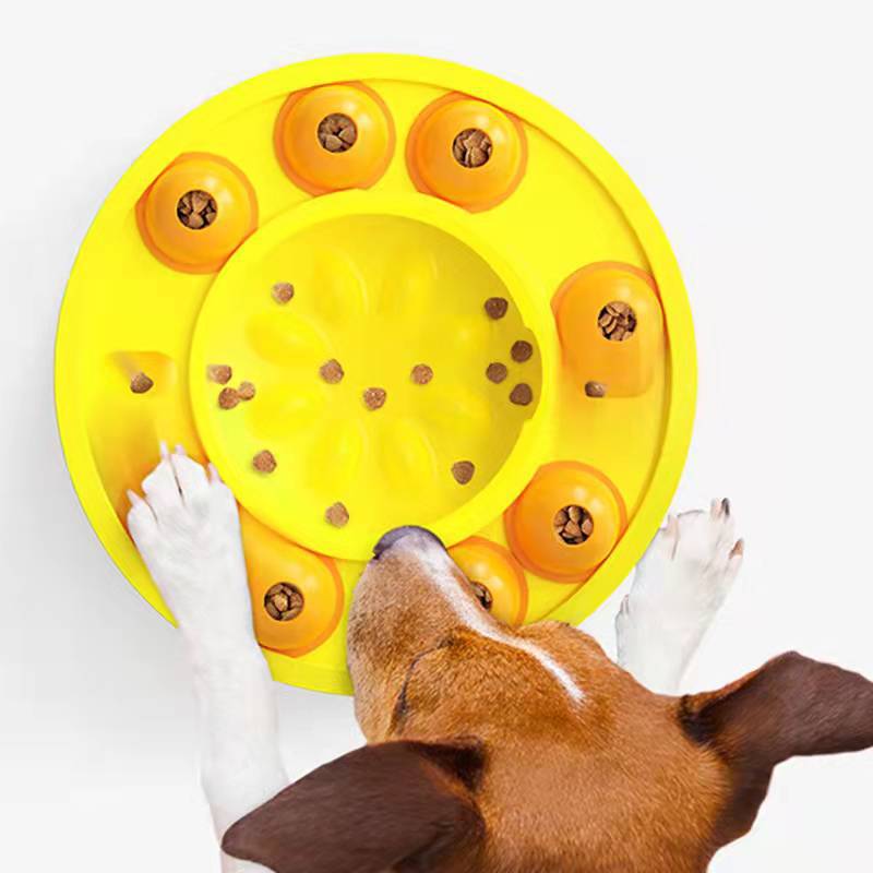 Juguetes para perros rompecabezas, comedero lento interactivo, dispensador de comida para aumentar el coeficiente intelectual del cachorro, tazón antideslizante para comer lentamente, juego de entrenamiento para perros, artículos para mascotas