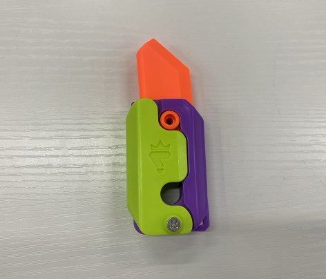 Impresión 3D Gravedad Cubo Salto Pequeño Rábano Cuchillo Mini Modelo Premio Estudiantil Colgante Juguete de Descompresión Para Niños Regalo