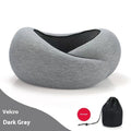 Almohada de viaje para el cuello de espuma viscoelástica suave, en forma de U, soporte ajustable, para dormir cómodamente en avión, coche, oficina, para la siesta