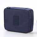 Bolsa de cosméticos portátil Divisor impermeable Bolsillos de rejilla múltiple Bolsas de aseo Bolsos de viaje para mujer Estuche de maquillaje