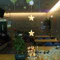 Navidad 3 piezas LED Luz Estrella Árbol de Navidad Colgante Ventosa Lámpara Adornos de Ventana Decoración Para el Hogar Navidad Año Nuevo Decoración Adornos de Navidad