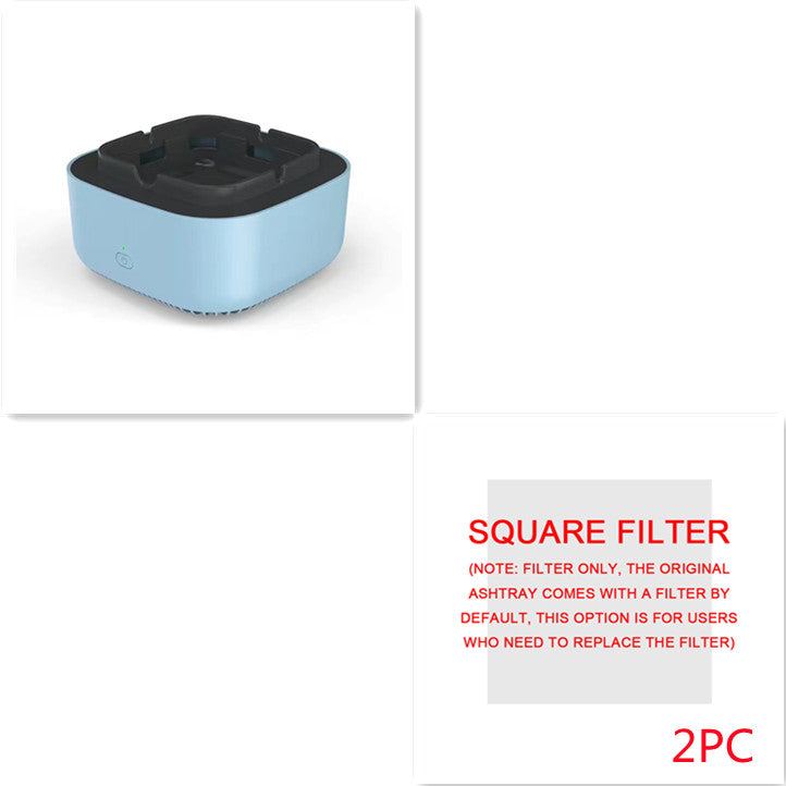 Cenicero con purificación de aire y eliminación de humo, purificación aniónica, práctico purificador automático, cenicero portátil para coche