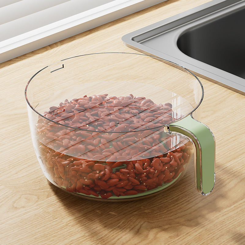 Cuenco de drenaje multifuncional para cocina doméstica, cesta de lavado de arroz y frutas, cesta de verduras, lavado, aparatos de cocina multifunción