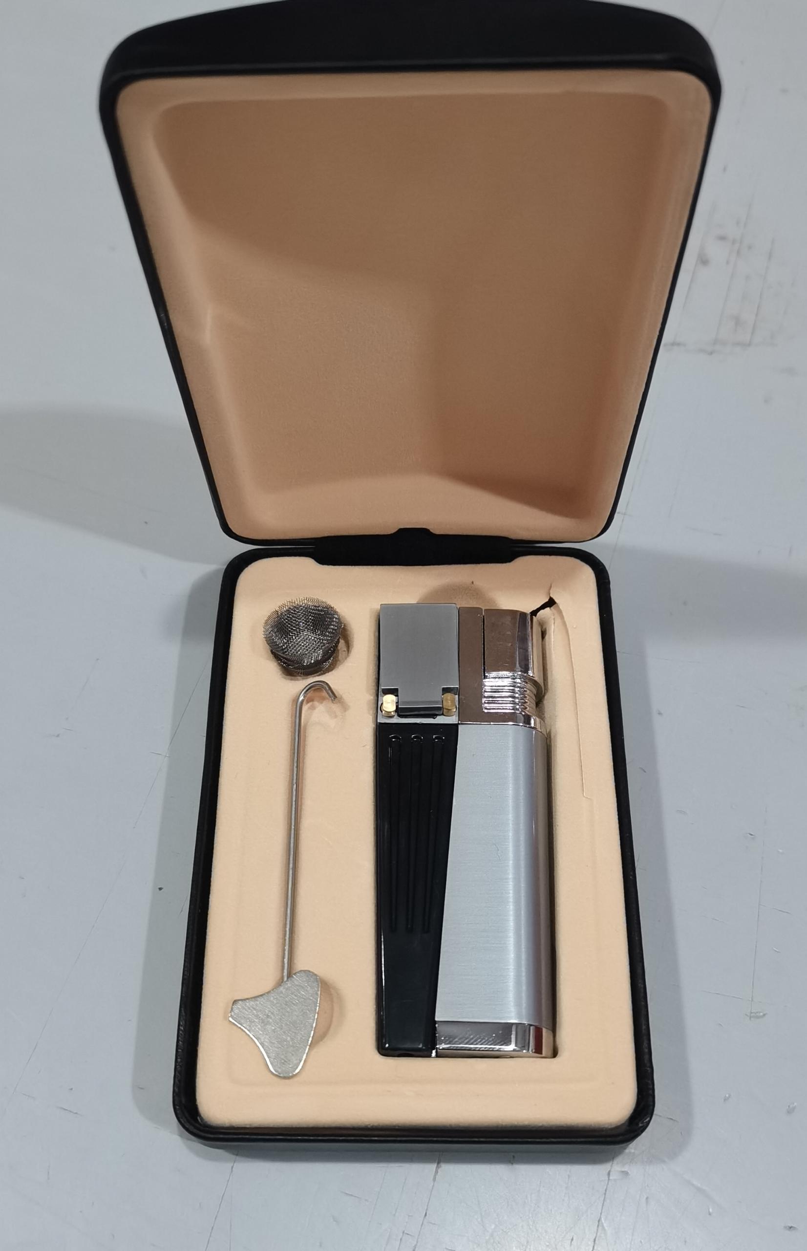 Encendedor de pipa plegable creativo de metal, combinación de encendedor y pipa portátil, encendedor de pipa plegable para hombres que fuman, accesorio para fumar