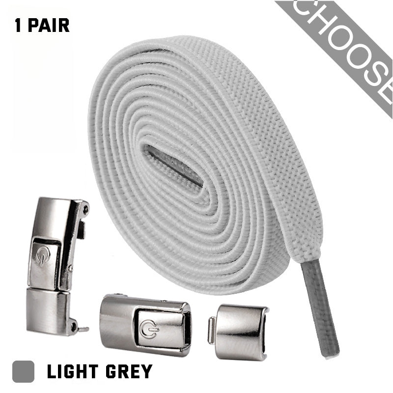 Cordones elásticos sin ataduras, cordones para zapatillas de 8 mm de ancho, planos, sin nudos, para niños, para zapatos