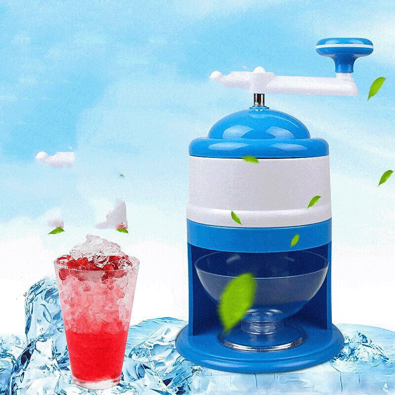 Trituradoras de hielo manuales portátiles, afeitadora de hielo manual, máquina para raspar hielo, licuadora, herramientas para hacer batidos para el hogar, la cocina, bar, mezclador de hielo, utensilios de verano