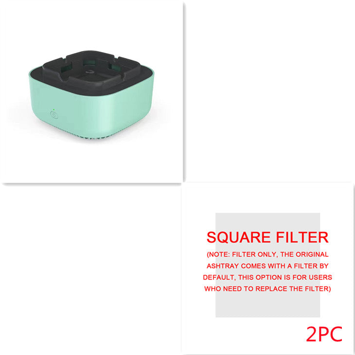 Cenicero con purificación de aire y eliminación de humo, purificación aniónica, práctico purificador automático, cenicero portátil para coche