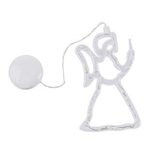 Candelabro LED de ventosa de Navidad, luces de Papá Noel, alce, muñeco de nieve, lámparas decorativas para ventanas de fiestas, funciona con pilas