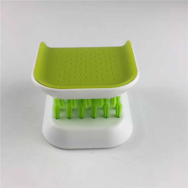 Cepillo de limpieza de cuchillos y cubiertos en forma de U, cepillos de limpieza para cocina, cepillo para fregar, lavado de cocina