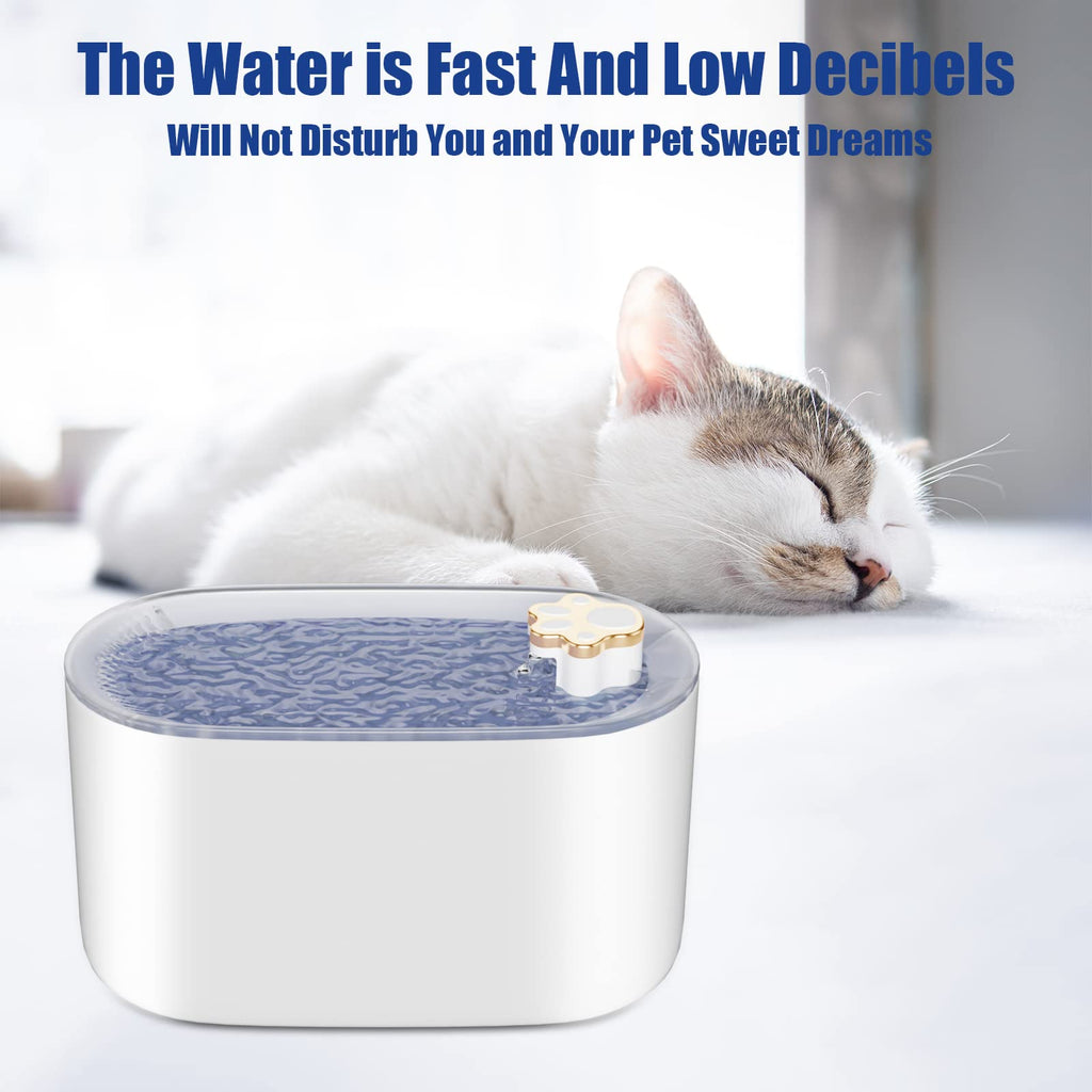 Filtro para fuente de agua para gatos de 3L, bebedero automático para perros y gatos, dispensador de agua para mascotas ultrasilencioso con luz LED, productos para mascotas
