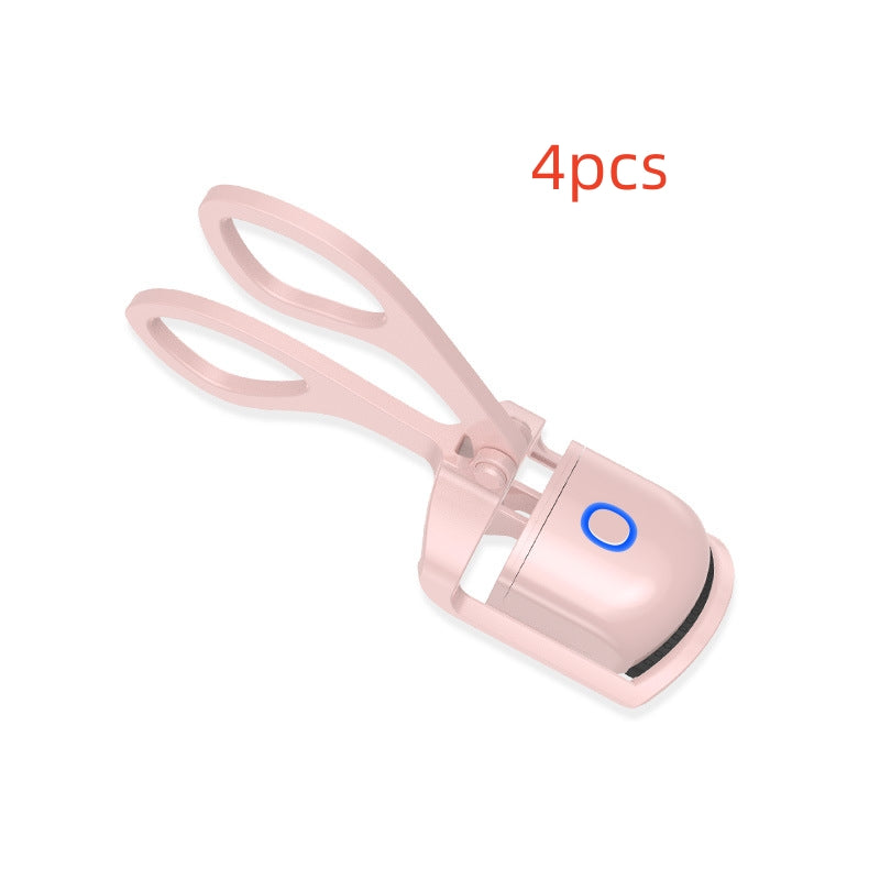 Rizador de pestañas térmico, eléctrico, con control de temperatura, mini rizador de pestañas eléctrico, portátil, recargable
