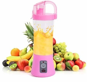 Exprimidor de fruta eléctrico portátil, batidora de vaso manual, licuadora, recargable por USB, mini taza de zumo