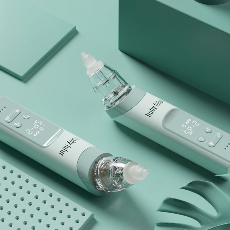 Aspirador Nasal Eléctrico para Bebés, Limpiador de Nariz para Recién Nacidos, Instrumento de Belleza, Removedor de Puntos Negros, 2 en 1