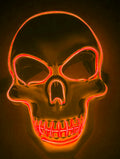 Máscara de Esqueleto Halloween con Luz LED, Máscara Aterradora