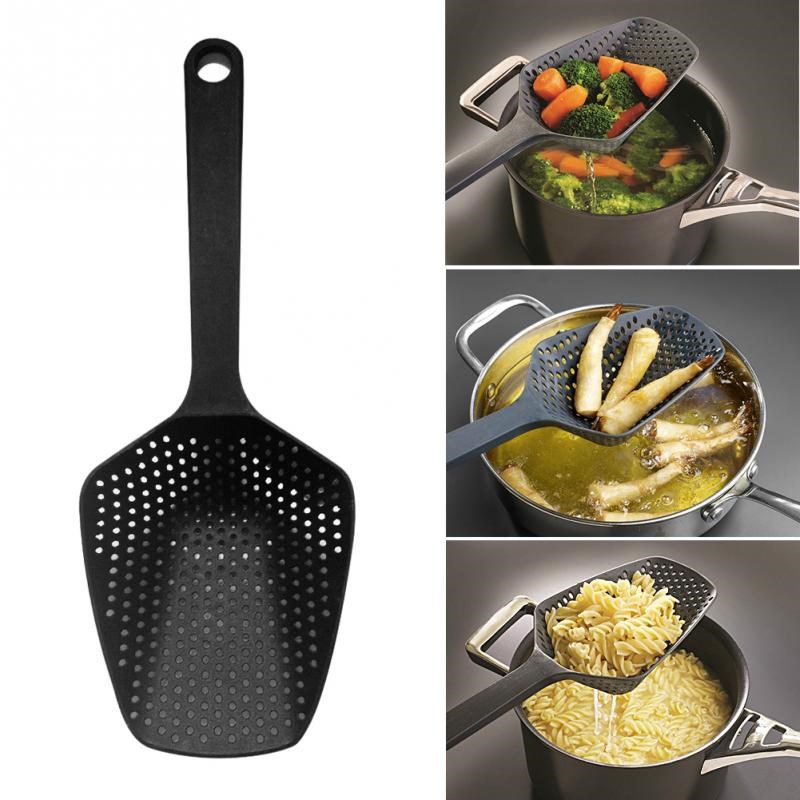Colador de nailon cuchara grande colador electrodomésticos de cocina cuchara pala cuchara de sopa filtro herramientas de cocina accesorios de cocina para el hogar