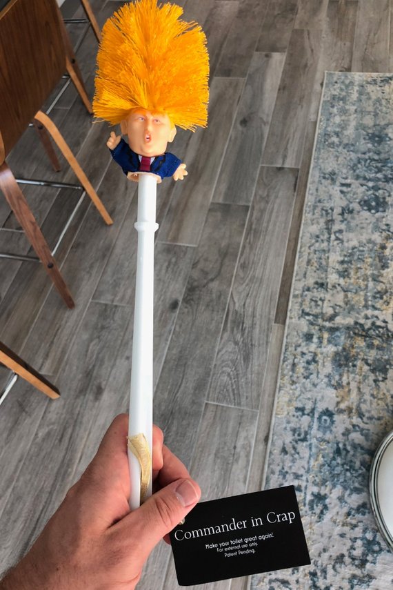 Cepillo de inodoro divertido de Donald Trump