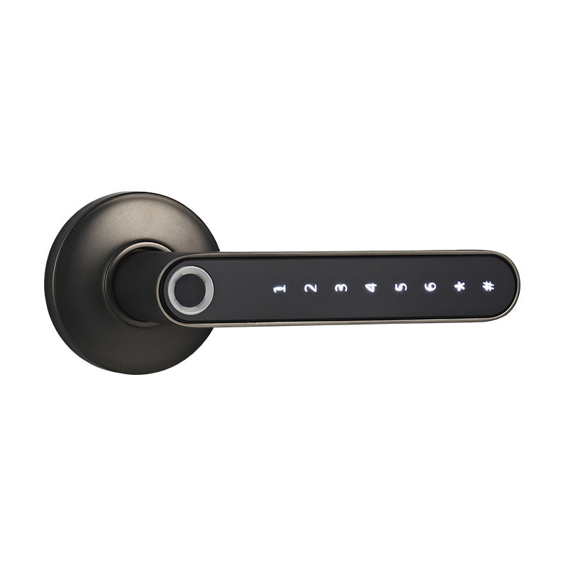 Cerradura Inteligente Huella Dactilar Contraseña Cerradura Digital Eléctrica Manija de Puerta de Seguridad sin Llave de Aleación para el Hogar