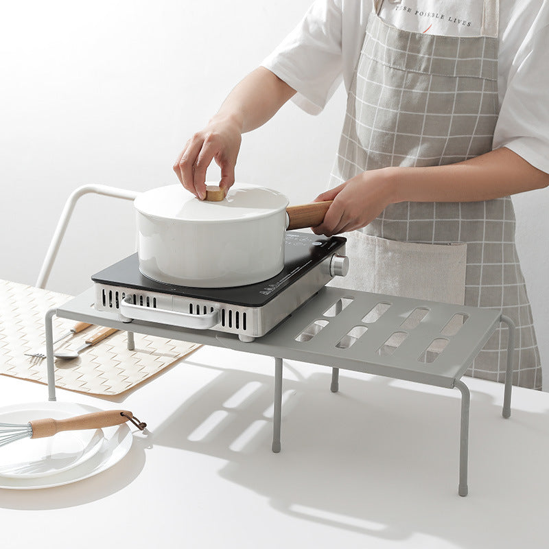 Estante de cocina telescópico para utensilios de cocina