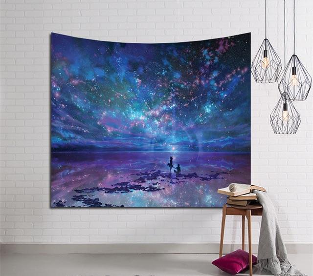 Tapiz de pared Star Guardian Mandala Indio Bohemio Gitano Psicodélico Tapiz de Brujería