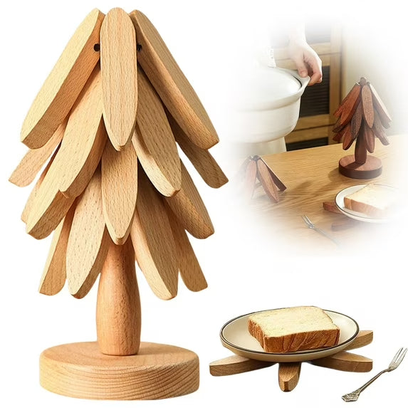 Soporte de diseño de árbol, salvamanteles de madera, decorativos, antiquemaduras, resistentes al calor, posavasos, manteles individuales de madera, almohadilla aislante del calor para ollas y mesas
