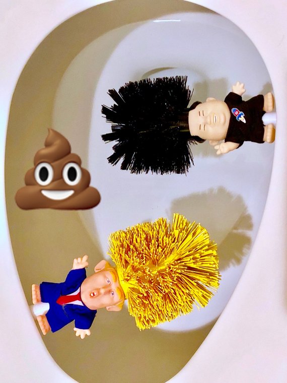 Cepillo de inodoro divertido de Donald Trump