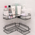 Estante de esquina para baño, estante de ducha, hierro forjado, accesorios de cocina, estante de almacenamiento, estantes de baño, equipamiento de baño