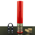 Abridor de vino eléctrico, abridor de sacacorchos de botella de vino eléctrico automático con cortador de papel de aluminio, kit abridor de botellas de vino