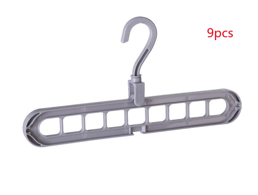 Percha de ropa de plástico Percha de almacenamiento Gancho de percha