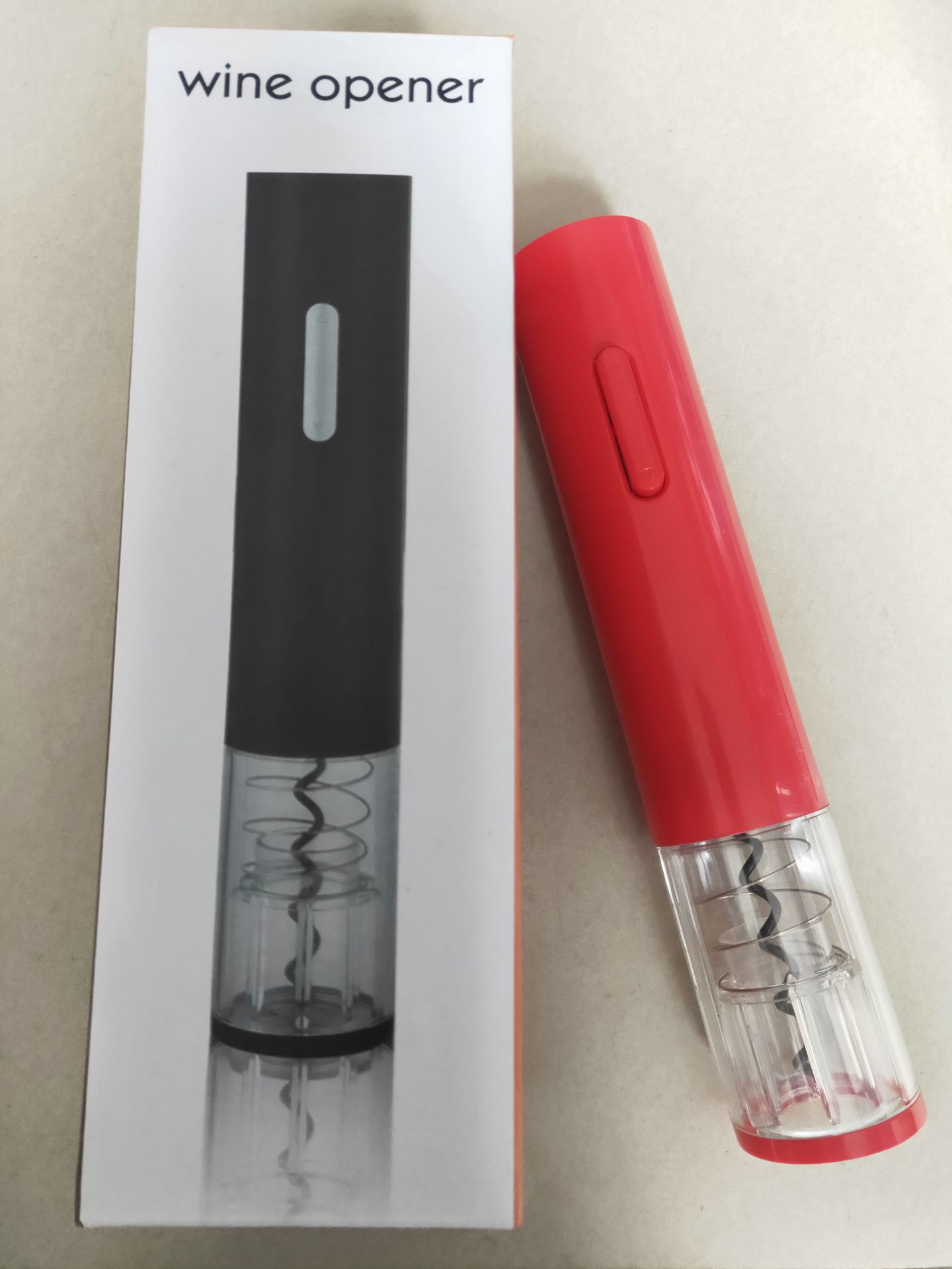 Abridor de vino eléctrico, abridor de sacacorchos de botella de vino eléctrico automático con cortador de papel de aluminio, kit abridor de botellas de vino