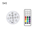 13 luces LED sumergibles para piscina, jardín, fuente, baño, lámpara subacuática impermeable IP68 con ventosa y control remoto RF