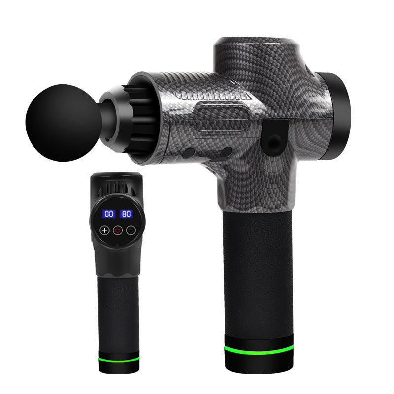 Pistola de Masaje Corporal Eléctrica para Ejercitar Músculos y Fascia con Cabezales