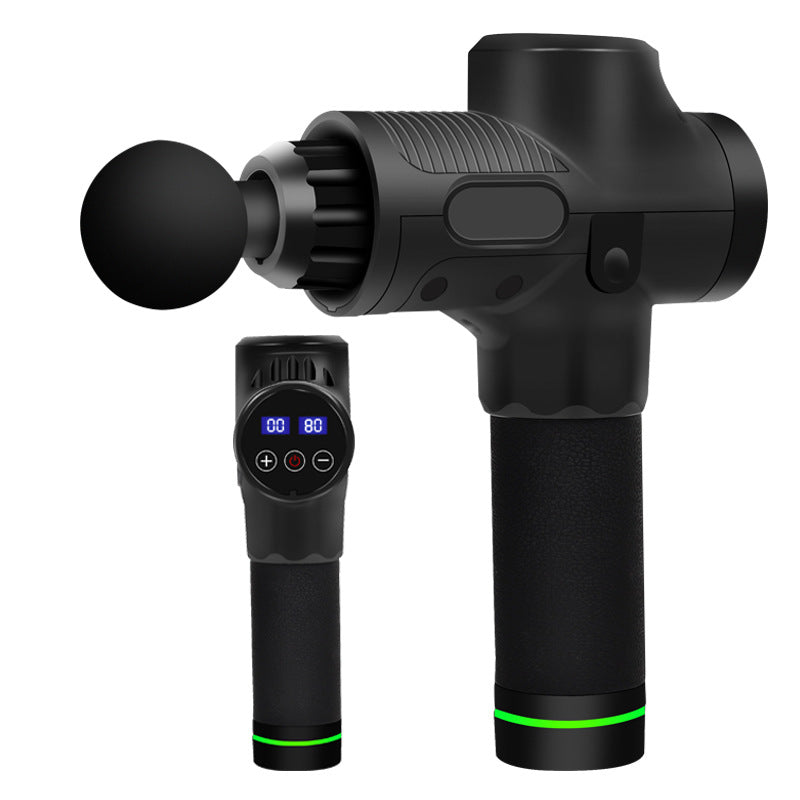 Pistola de Masaje Corporal Eléctrica para Ejercitar Músculos y Fascia con Cabezales