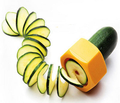 Utensilios de cocina Cuchillo en espiral Cortador de verduras Accesorio de cocina Rebanador de pepinos