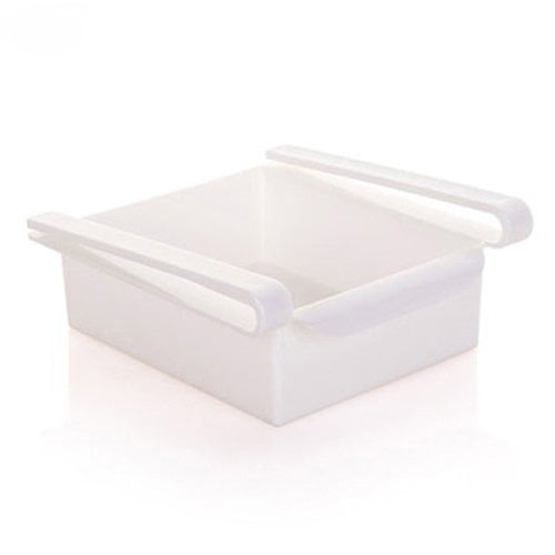 Estante colgante de plástico para nevera, para almacenamiento de utensilios de cocina