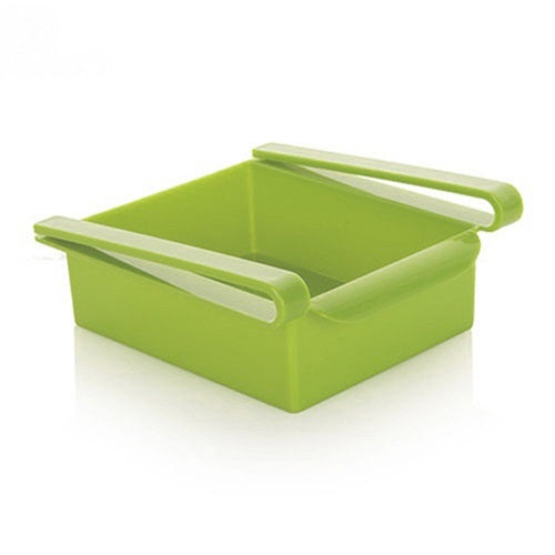 Estante colgante de plástico para nevera, para almacenamiento de utensilios de cocina