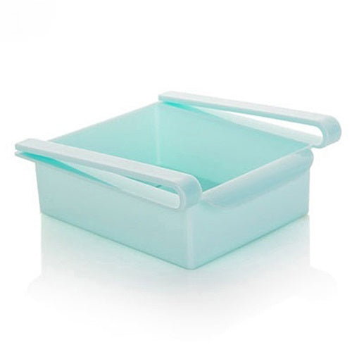 Estante colgante de plástico para nevera, para almacenamiento de utensilios de cocina