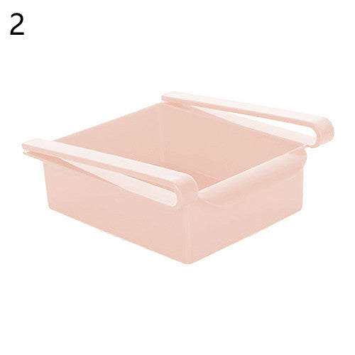 Estante colgante de plástico para nevera, para almacenamiento de utensilios de cocina