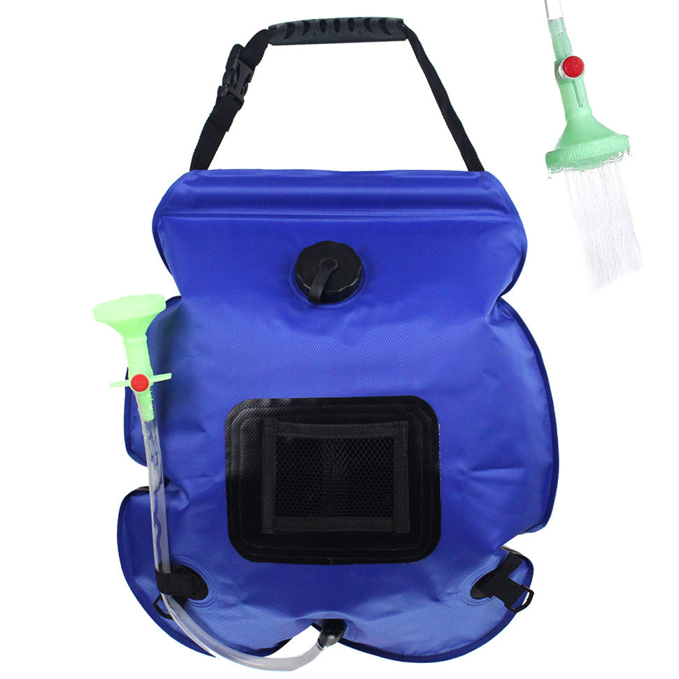 Bolsa de ducha solar exterior, bolsa de almacenamiento de agua para camping, bolsa de agua portátil de 20 litros