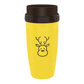 Taza de viaje sin tapa Twist Cup, taza portátil, vaso de doble aislamiento, botella de agua con pajita para niños y adultos