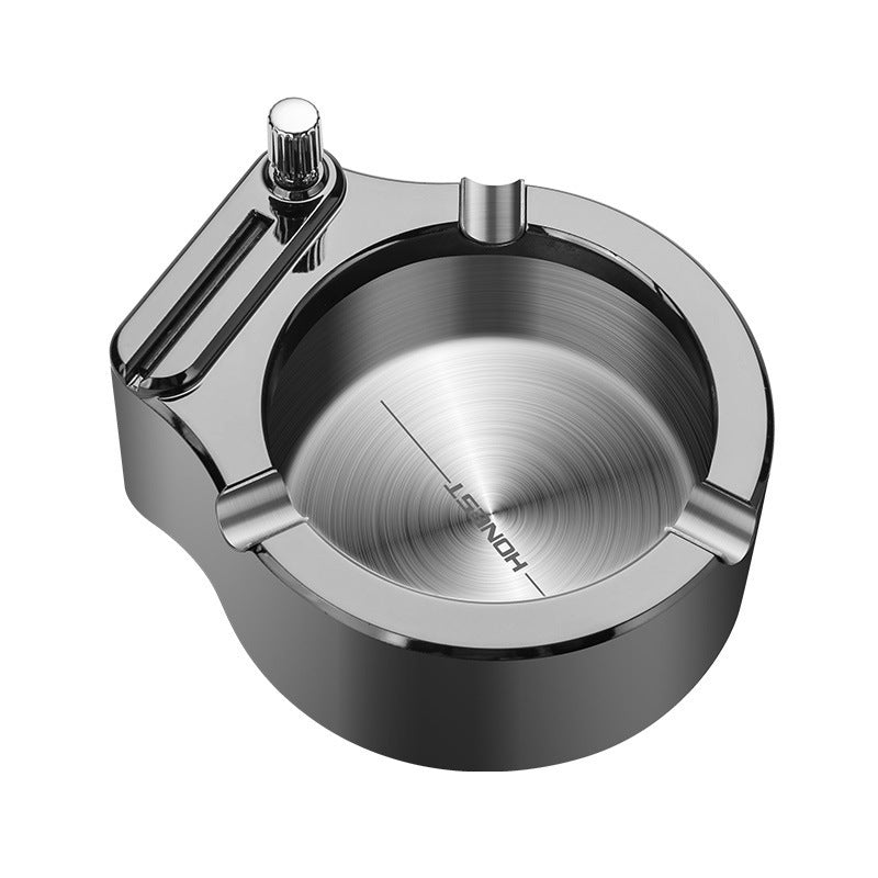 Cenicero Grande Con Encendedor De Fósforo Permanente, Elegante Cenicero De Metal Para Hierba, Ceniceros Frescos Para Puros, Decoración Interior Y Exterior Para El Hogar Y La Oficina