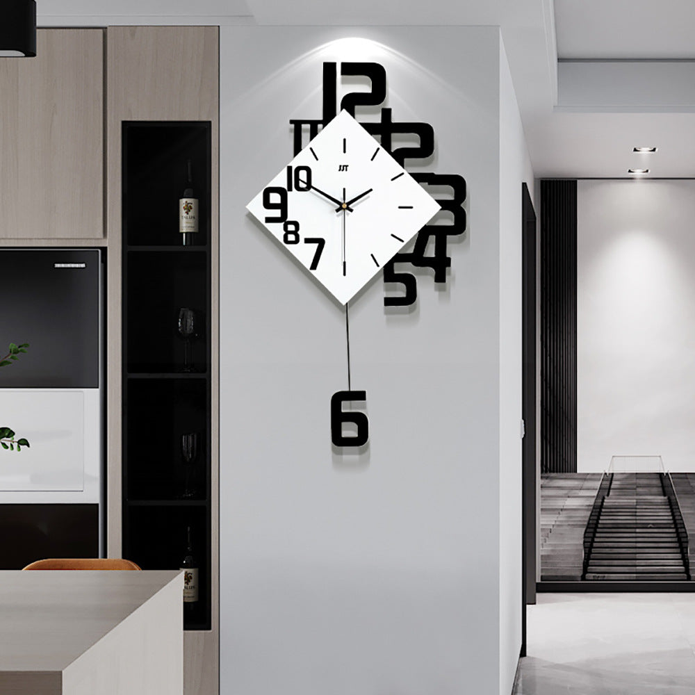 Reloj digital personalizado Reloj de pared de moda Reloj de pared decorativo creativo de madera