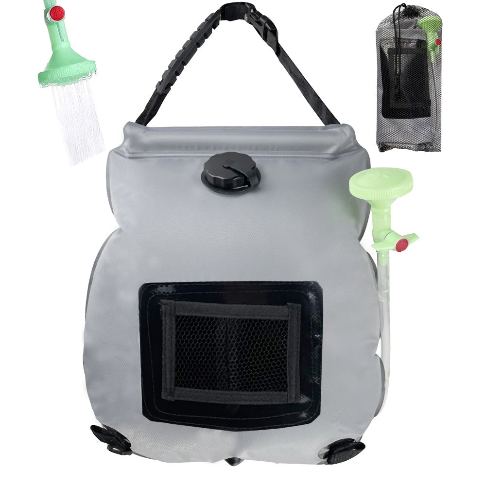 Bolsa de ducha solar exterior, bolsa de almacenamiento de agua para camping, bolsa de agua portátil de 20 litros
