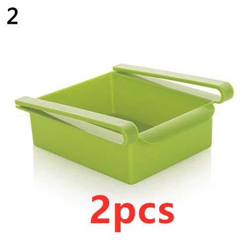 Cesta organizadora extensible para frigorífico, caja de almacenamiento multifunción para frigorífico de cocina