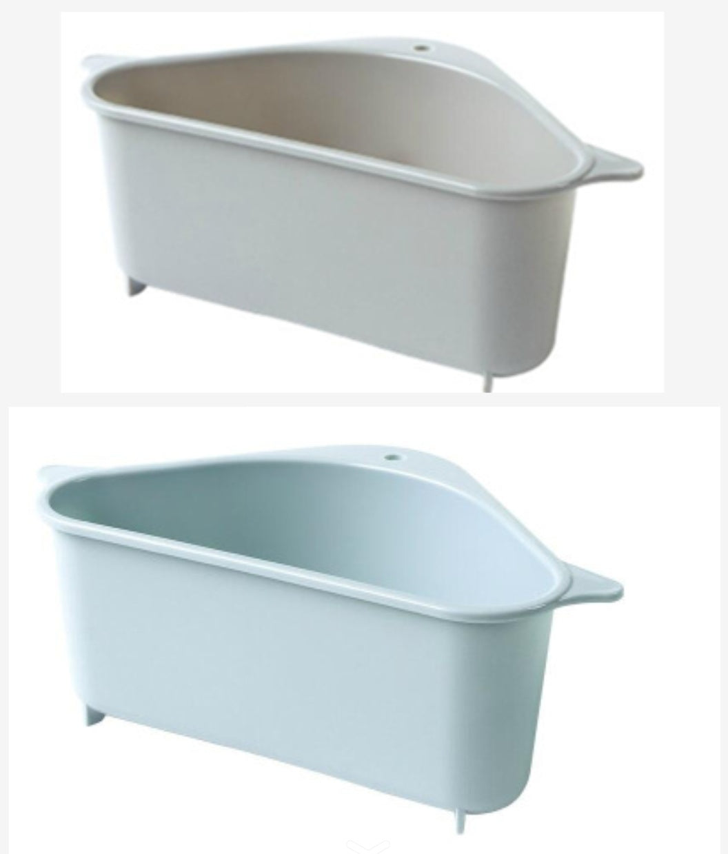 Estante de almacenamiento triangular multiusos para fregadero de cocina, estante de drenaje de esponjas para lavar platos