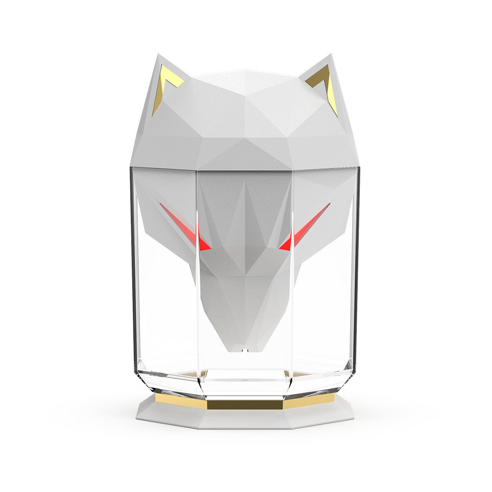 Humidificador de aire ultrasónico War Wolf Air Diffuser con luces de colores pulverizador de aire nano para escritorio del hogar