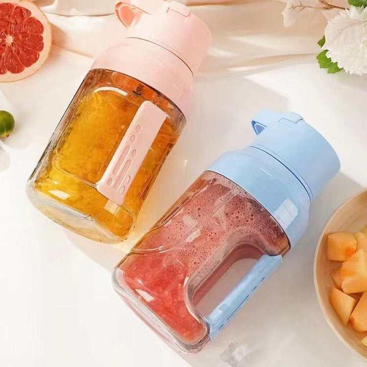 Nuevo exprimidor eléctrico de verano, portátil, de gran capacidad, 1500 ml, para zumos, recargable por USB, batidora eléctrica portátil, utensilios de cocina