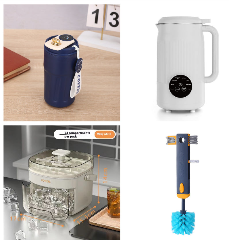 Taza de café portátil inteligente con pantalla digital, botella de agua de acero inoxidable, termo de coche, taza aislada para mantener el frío, 450ml